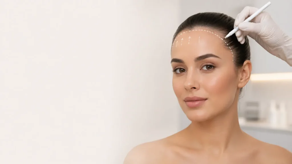 Plastische Chirurgie zur Stirnstraffung in Istanbul/Türkei